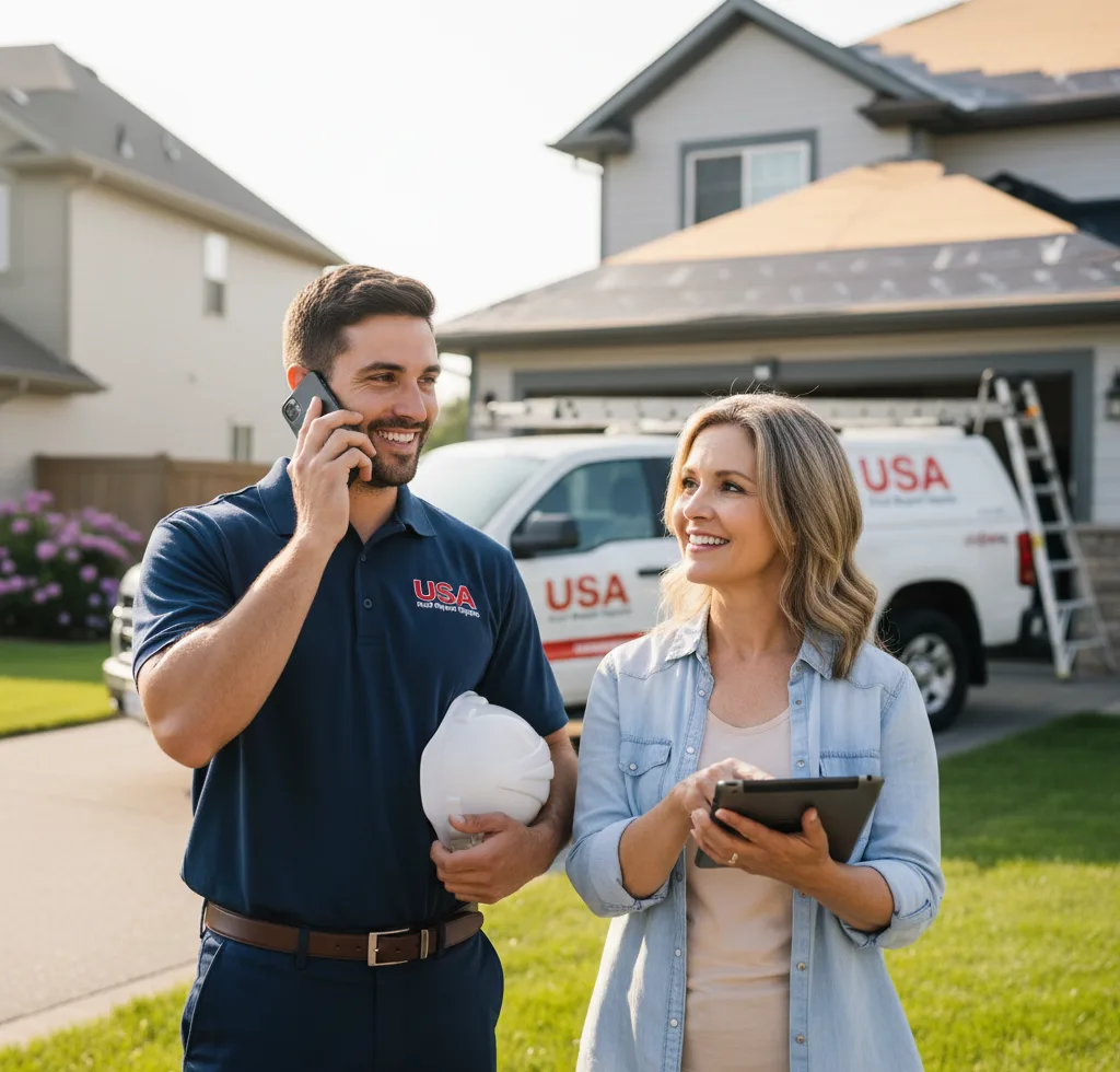 USA Roof Repair Experts customer support in Drums