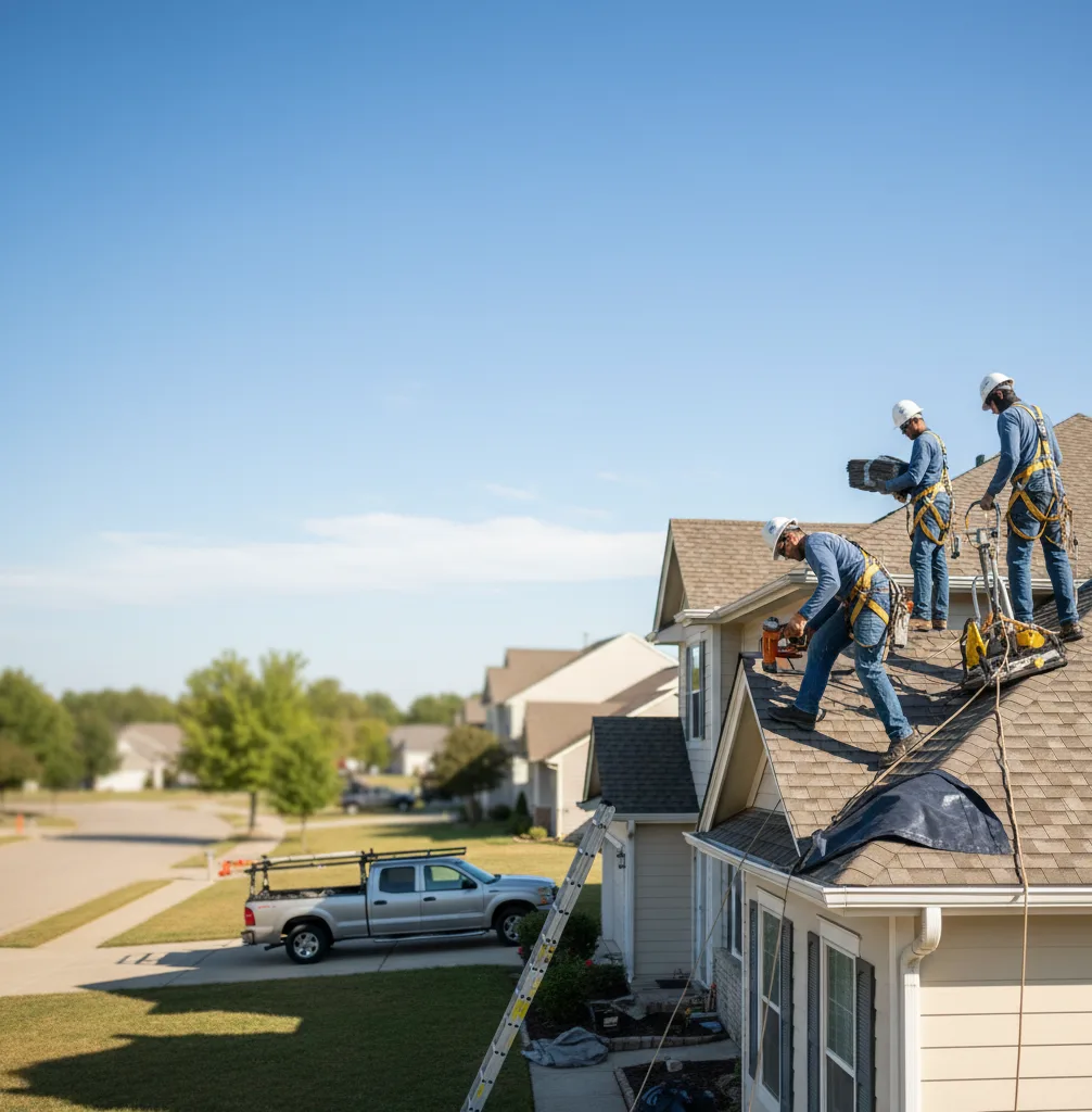 Roof Repair in Drums
